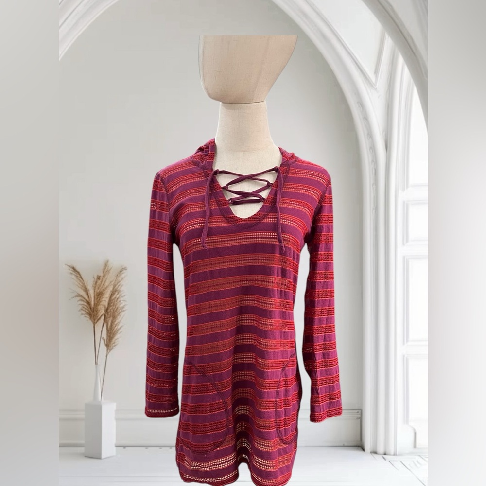 PrAna Long Sleeve Hooded Beach/Pool Shirt. Size XS